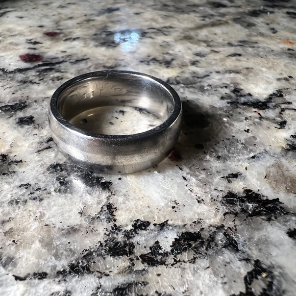 Men’s Titanium & Platinum Ring / wedding band